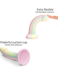 Love to Love Dildolls Fantasia Glow-in-the-Dark 7 in. Silicone Dildo Pastels