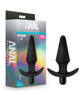 Anal Adventures Platinum Silicone Vibrating Plug Black