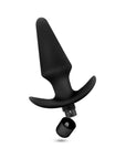 Anal Adventures Platinum Silicone Vibrating Plug Black