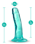 B Yours Plus Hard n' Happy 5 in. Dildo Teal