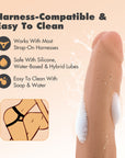 Dr. Skin Plus Realistic 5 in. Triple Density Posable Dildo Beige
