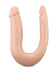 Dr. Skin Silicone Dr. Double Realistic 12 in. Dual-Ended Dildo Beige