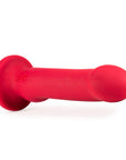 Impressions Las Vegas Rechargeable Silicone 8.25 in. Vibrating Dildo Crimson
