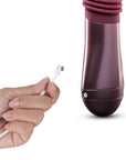 Temptasia Trixie Rechargeable 10 in. Silicone Thrusting Dildo Wine