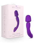 Wellness Dual Sense Rechargeable Silicone Dual Ended G-Spot & Wand Vibrator Purple