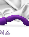 Wellness Dual Sense Rechargeable Silicone Dual Ended G-Spot & Wand Vibrator Purple