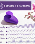 Wellness Palm Sense Rechargeable Silicone Vibrator Purple