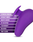 Wellness Palm Sense Rechargeable Silicone Vibrator Purple
