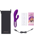 Le Wand Blend Rechargeable Double-Motor Silicone Rabbit Vibrator Dark Cherry
