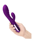 Le Wand Blend Rechargeable Double-Motor Silicone Rabbit Vibrator Dark Cherry