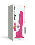 Strap-On-Me Realistic Collection Sliding Skin Dual-Density Silicone Dildo Fuchsia S