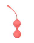 Luv Inc Kg88 Kegel Balls Ribbed Silicone 2-Piece Set Coral
