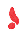 Luv Inc Pv72 Panty Vibe Rechargeable Remote-Controlled Silicone Wearable Vibrator Red