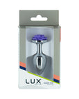 Lux Active Rose Metal Butt Plug 3 in. Purple