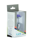 Lux Active Rose Metal Butt Plug 3 in. Purple