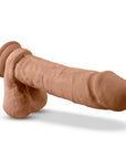 Dr. Skin Silicone Dr. Julian Realistic 9 in. Posable Dildo with Balls Tan