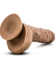 Au Naturel Big Billy 9 in. Posable Dual Density Dildo with Balls Tan