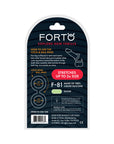 Forto F-81 Liquid Silicone Cock & Ball Double Ring Medium Glow