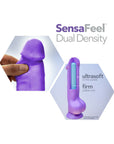 Au Naturel Bold Jack 7 in. Posable Dual Density Dildo Purple