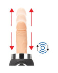 Lux Fetish Rechargeable Thrusting Compact Sex Machine with Remote Control