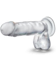 B Yours Diamond Gleam 7 in. Dildo with Balls Clear