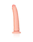 RealRock Realistic 7 in. Slim Dildo With Suction Cup Beige