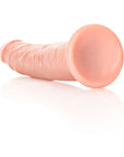 RealRock Realistic 7 in. Slim Dildo With Suction Cup Beige