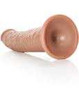 RealRock Realistic 8 in. Slim Dildo With Suction Cup Tan