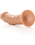 RealRock Realistic 7 in. Curved Dildo With Suction Cup Tan