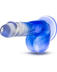 B Yours Stella Blue 6 in. Dildo with Balls Blue
