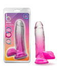B Yours Sugar Magnolia 7 in. Dildo with Balls Fuchsia