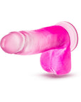 B Yours Sugar Magnolia 7 in. Dildo with Balls Fuchsia