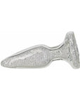 Pillow Talk Fancy Glass Anal Plug with Glitter and Gem Base