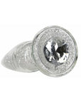 Pillow Talk Fancy Glass Anal Plug with Glitter and Gem Base