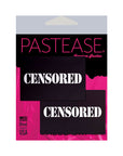Pastease Censored: Black Censor Bars Nipple Pasties
