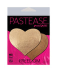 Pastease Love: Liquid Rose Gold Heart Nipple Pasties
