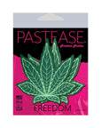 Pastease Indica Pot Leaf: Green Weed Nipple Pasties