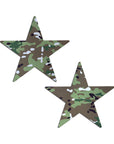 Pastease Nautical Star: Military Multi-Cam Camoflauge Nipple Pasties