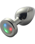 Ple'sur 3-Setting LED Light-Up Metal Anal Plug Small
