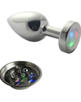 Ple'sur 3-Setting LED Light-Up Metal Anal Plug Small