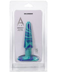 A-Play Groovy 5 in. Silicone Anal Plug Ocean