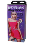 Signature Cocks Transgirls Lena Moon ULTRASKYN Dual Density 4.5 in. Cock with Penetrable Ass Beige