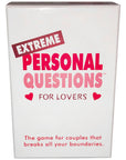 Extreme Personal Questions for Lovers Game