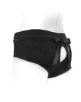 SpareParts Bella Cleavage Booty Short Harness Black Size 2XL