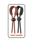 Cock Loops Adjustable Cock Ties Brown & Black