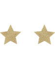 Bijoux Indiscrets Flash Reusable Glitter Pasties Star Gold