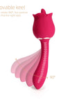 Honey Play Box Rhea The Rose Clit Tongue Licking Vibrator and G-spot Massager Red