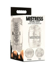 Mistress Double Shot Pussy and Ass Mini Masturbator Clear