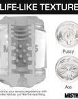 Mistress Double Shot Pussy and Ass Mini Masturbator Clear