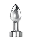 Gender X Rockin' Metal Plug Mini Rechargeable Vibrating Anal Plug Aluminum Silver
